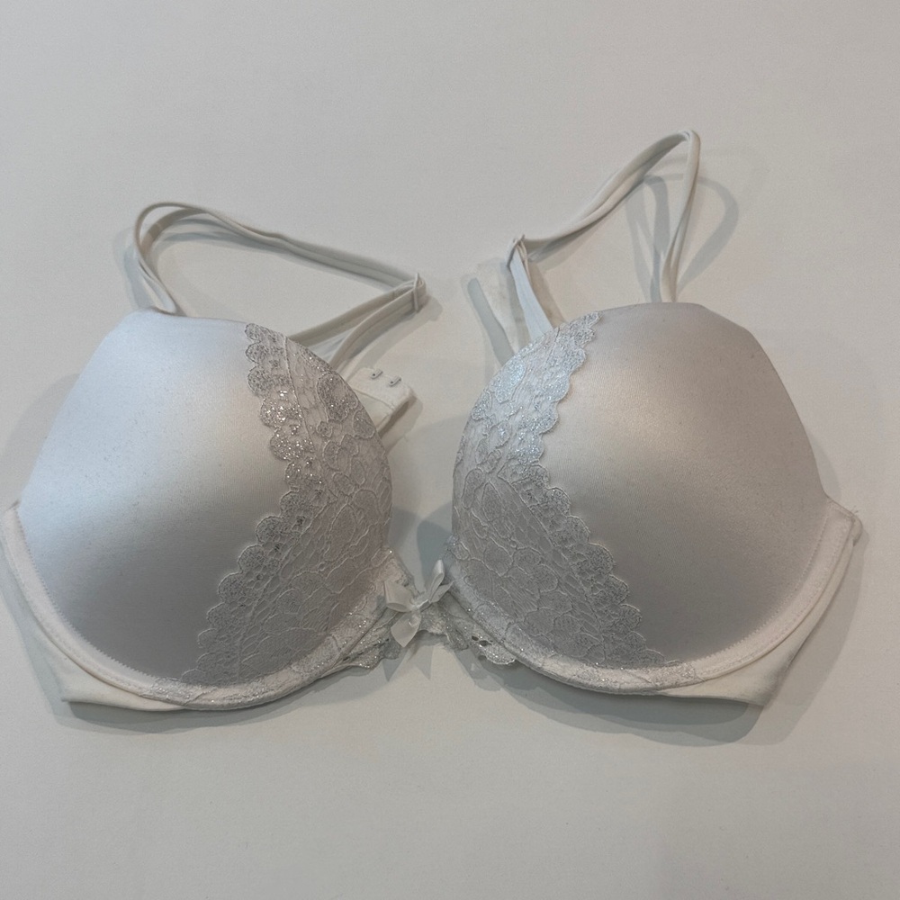 Victoria's Secret White Lace Push-Up Bra